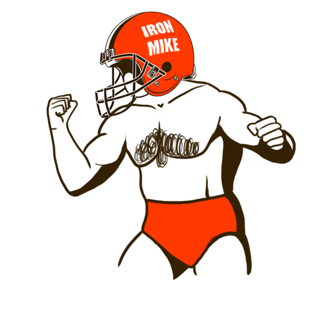 Cleveland Browns Iron Mike Sharpe Logo DIY iron on transfer (heat transfer)